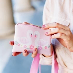 Image of Sass & Belle Pink Freya Swan Coin Purse