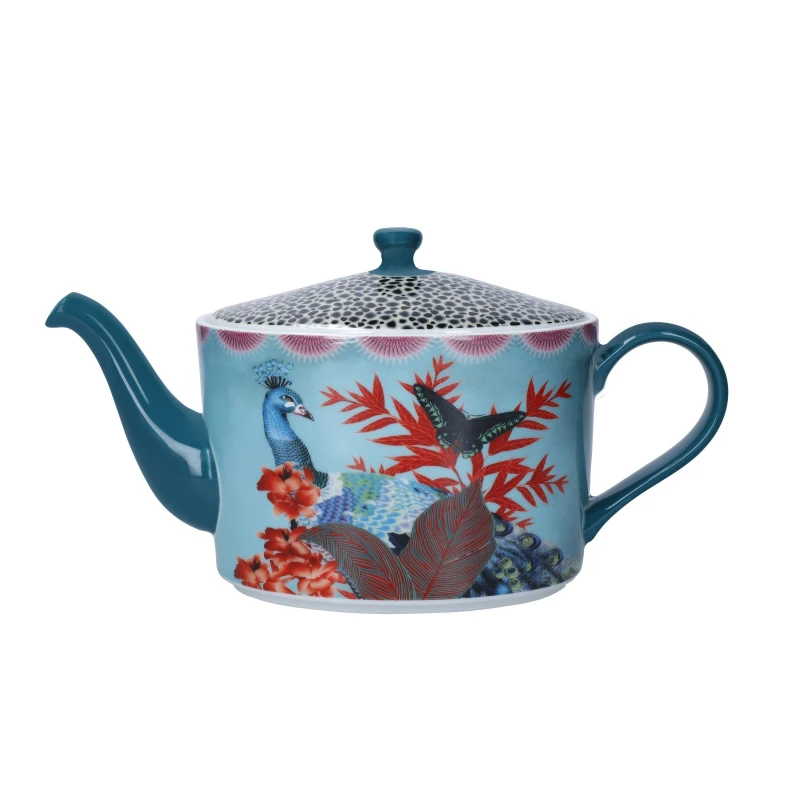 Image of Mikasa Mikasa x Sarah Arnett Porcelain Teapot, 1100ml Teapots / Creamers 1.1L Blue 39221718000