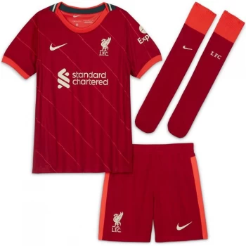 Image of Nike Liverpool Home Mini Kit 2021 2022 - Red
