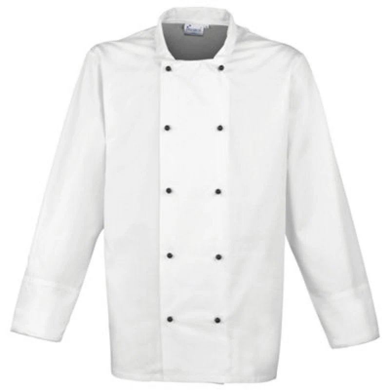 Image of Premier Premier Men Cuisine Long Sleeve Chefs Jacket in White Size: Medium White M Male 5055805368003