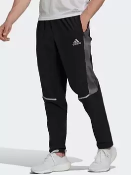Image of adidas Own The Run Colorblock Joggers, Black Size M Men