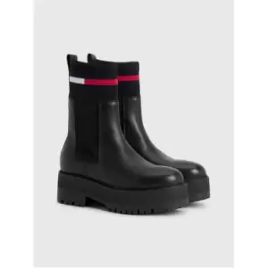 Image of Tommy Jeans Tjw Flatform Chelsea Sock - Black