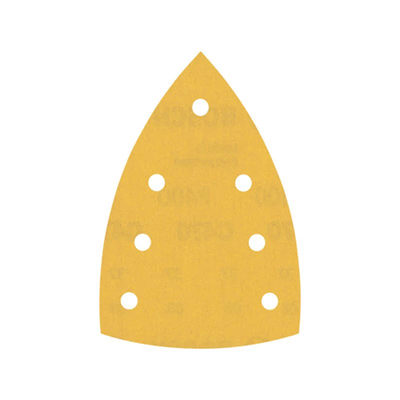 Image of Bosch Expert C470 Hook and Loop Large Delta Sanding Sheets for Paint and Wood 2608901167 Width x Length: 100mm x 150mm