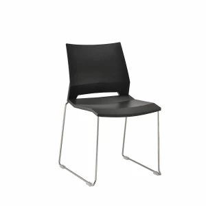 Image of TC Office Rome Skid Side Chair, Black