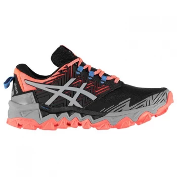 Image of Asics Gel Fujitrabuco 8 Ladies Running Shoes - Pink/Grey