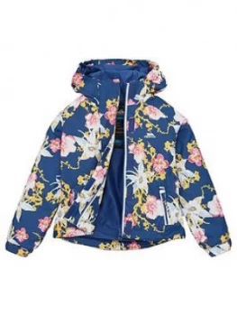 Image of Trespass Trespass Girls Hopeful Floral Print Jacket - Blue Print