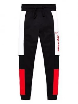 Image of Nike Sportswear Air Older Boys Joggers - Black/Red