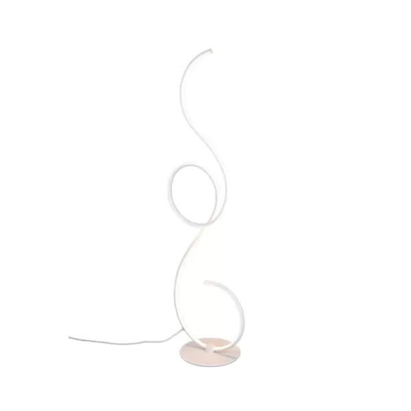 Image of Jive Modern LED Integrated Floor Lamp White Matt 2700-4000-6000K with Footswitch