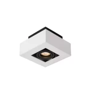 Image of Xirax Modern Ceiling Spotlight - LED Dim to warm - GU10 - 1x5W 2200K/3000K - White
