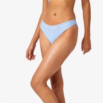 Image of Jack Wills Eco Classic Taped Bikini Bottoms - Soft Blue