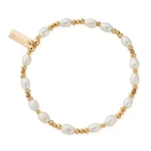 Image of ChloBo Gold Plated Sparkle Pearl Bracelet