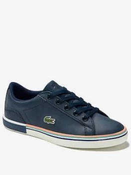 Image of Lacoste Boys Lerond 0320 Trainer - Navy