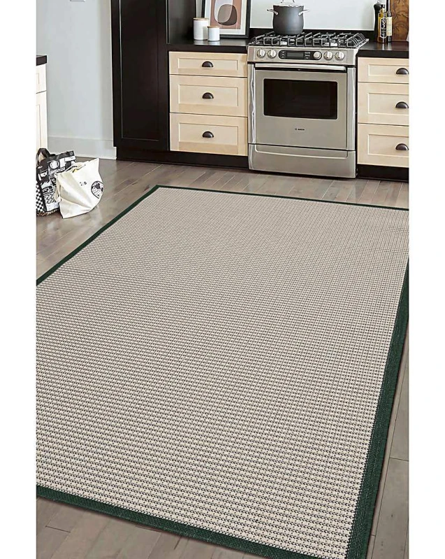 Image of Homemaker Indoor and Outdoor Border Rug Green - Homemaker - Size: 160X230 Green 160X230 QC13006