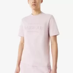 Image of Barbour International Mens Tilt T-Shirt - Dusk Pink - M
