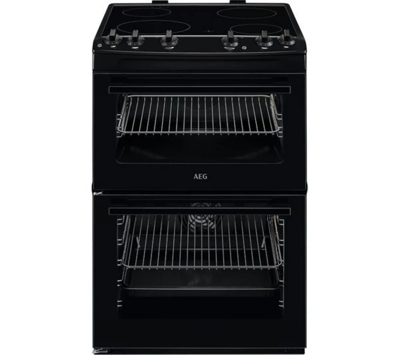 Image of AEG CCX6501ACB 60cm Electric Cooker with Ceramic Hob - Black - A Rated