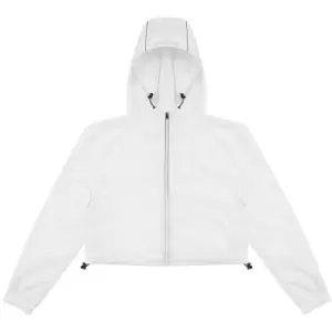 Image of AWDis Just Cool Womens Girlie Cropped Windshield Jacket (XL) (Arctic White)
