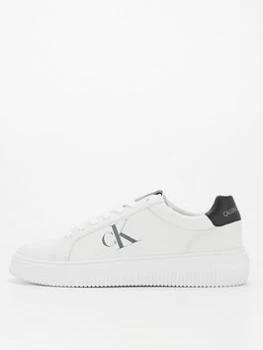 Image of Calvin Klein Jeans Chunky Cupsole Laceup Trainers - White, Size 43, Men