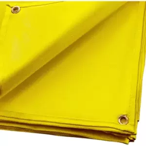 Image of Vevor - Welding Blanket Fiberglass Blanket Heavy-Duty Fire Retardant Blanket for Easy Hanging and Protection from Sparks & Splatters (8'X10', Gold)