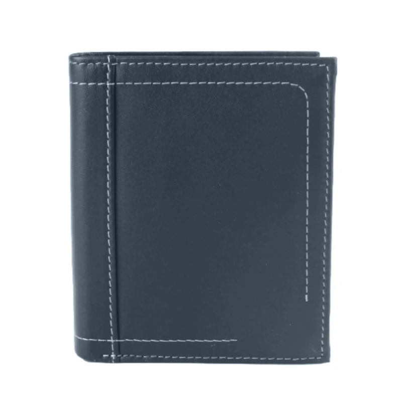 Image of Eastern Counties Leather Mens Isaac Leather Wallet in Navy Navy Male One Size