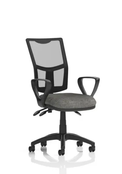 Image of Eclipse Plus III Mesh Back With Charcoal Seat With Loop Arms