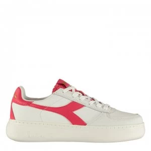 Image of Diadora Elite Wide Trainers - Pristine/Pink