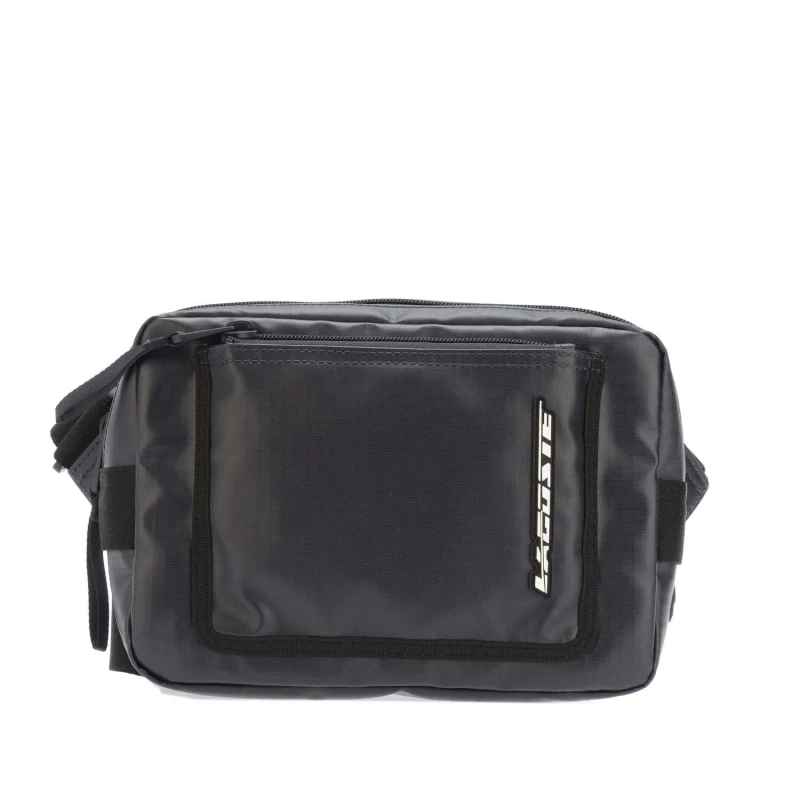 Image of Lacoste Zipped Contrast Detail Satchel - Black One Size