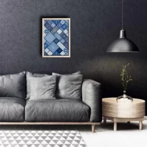 Image of KCT-033 Multicolor Decorative Framed MDF Painting