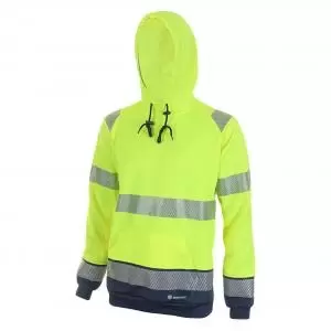 Image of Beeswift Two Tone Pull-On Hoody Hi Visibility Medium NWT7433-M