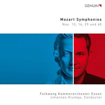Image of Folkwang Kammerorchester Essen - Mozart: Symphonies Nos. 13, 16, 29 and 40 CD