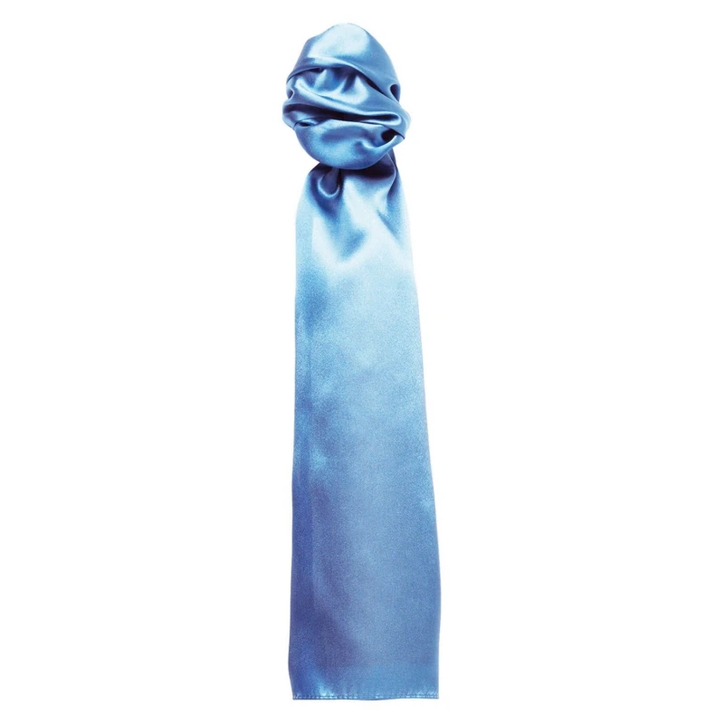 Image of Premier Premier Men Colours Plain Scarf in Mid Blue Mid Blue One Size Male 5063470683307