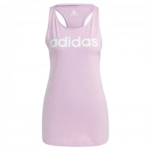 Image of adidas Womens Essentials Linear Loose Tank Top - Clear Lilac