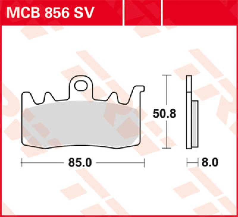 Image of TRW Lucas MCB856CRQ racing brake pad