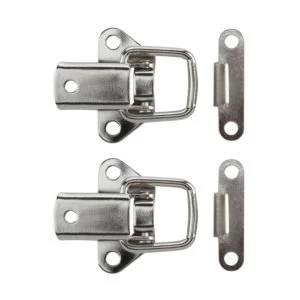 Image of BQ Nickel Effect Toggle Plate Catch Pack of 2