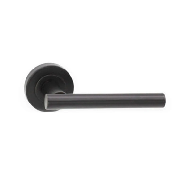Image of Spira Brass Jura Lever Door Handle Matt Black
