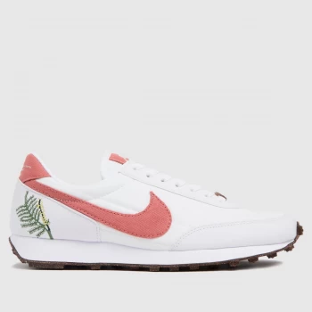 Image of Nike White & Pink Daybreak Trainers