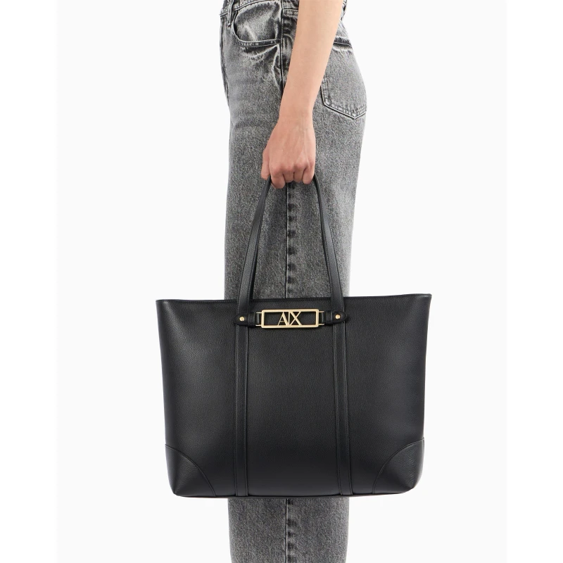 Image of Armani Exchange SHOPPING BAG Black female One Size