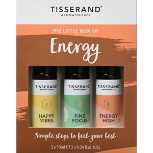 Image of Tisserand Aromatherapy Little Box Of Energy Roller Ball Kit (3x10ml)