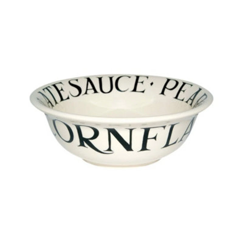 Image of Breakfast Bowl: 16Cm Cereal Bowl Emma Bridgewater Black Toast, Ceramic