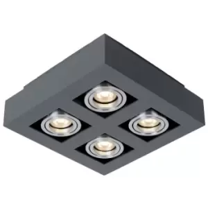Image of Italux Lighting - Italux Casemiro - Modern Surface Mounted Black Aluminum 4 Light , GU10