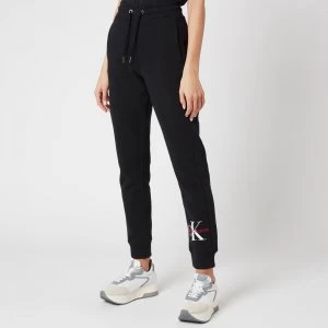 Image of Calvin Klein Jeans Womens Monogram Jog Pants - Ck Black - L