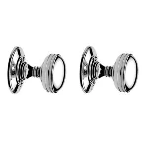Image of Polished Chrome Effect Internal Round Latch Door Knob 1 Set