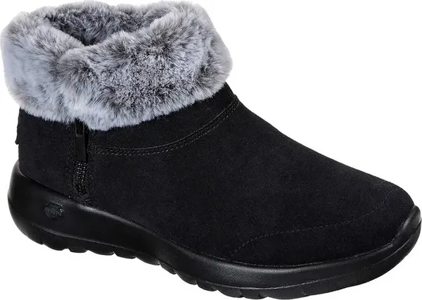 Image of Skechers Womens On The Go Joy Savvy Wide Winter Boots UK Size 3 (EU 36) Black Grey SKE2322-BKGY-3