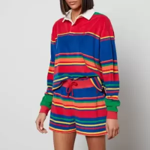 Image of Polo Ralph Lauren Womens Stripe Rugby Polo Shirt - Multi - M