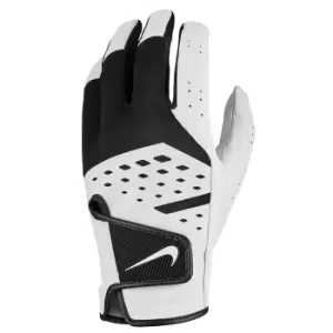 Image of Nike Mens Tech Extreme VII Leather Left Hand Golf Glove (M) (White/Black)