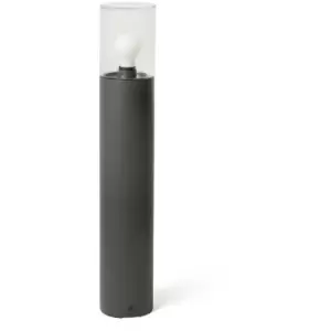 Image of Faro Kila Dark Grey Beacon Bollard Lamp 70cm Transparent IP65