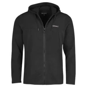 Image of Barbour Mens Pennine Zip Hoodie Black Medium
