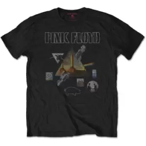 Image of Pink Floyd - Montage Unisex XX-Large T-Shirt - Black