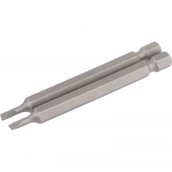 Image of Draper Slotted Screwdriver Bit 3mm 75mm Pack of 2