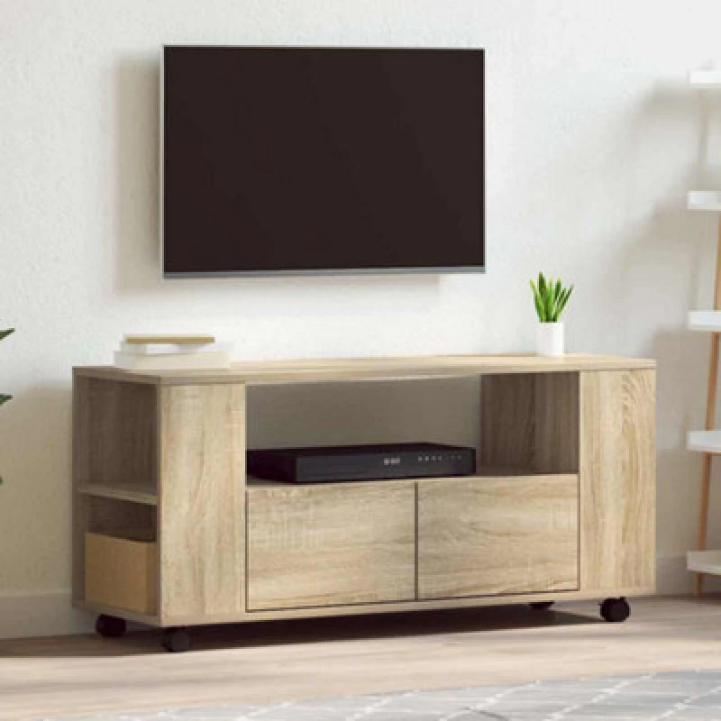 Image of Vidaxl TV Cabinet Sonoma Oak 102X34.5X43cm Engineered Wood