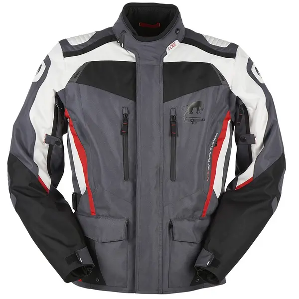 Image of Furygan Apalaches Jacket Black Gray Red Size L